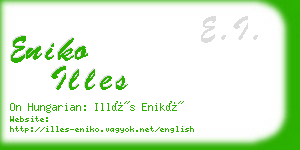 eniko illes business card